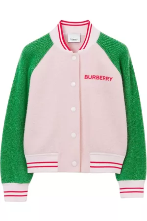 Burberry Menina Casacos - Colour-block wool bomber jacket