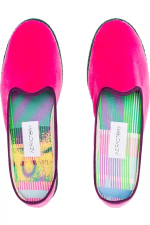 AZ FACTORY Mulher Pantufas - Contrasting-trim velvet slippers