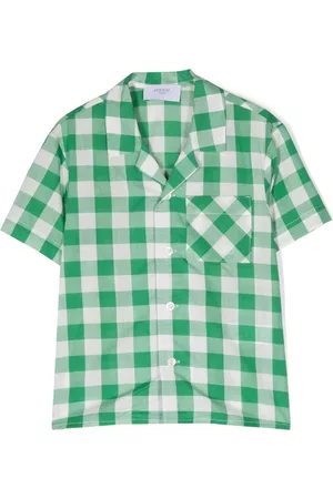 PAADE Menina Camisas - Check-pattern cotton shirt