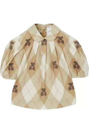 Burberry Menina Blusas - Thomas Bear Argyle cotton blouse