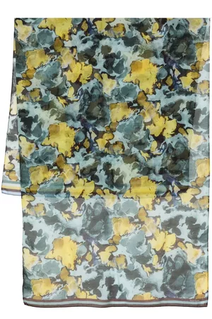 Paul Smith Mulher Cachecol com gola - Graphic-print cotton-silk blend scarf