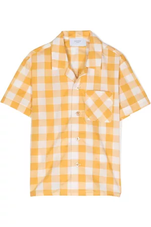 PAADE Menina Camisas - Check-pattern cotton shirt