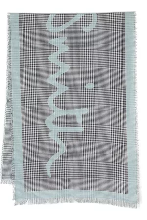 Paul Smith Homem Cachecóis & Echarpes - Logo-print plaid cotton scarf