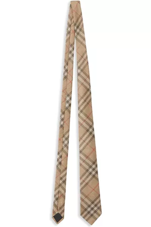 Burberry Homem Laços de Colarinho - Check silk tie