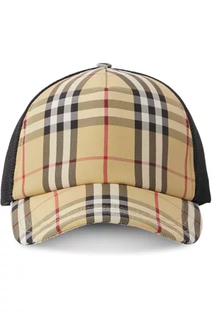 Burberry Homem Chapéus - Check-pattern mesh cap
