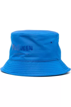 Alexander McQueen Homem Chapeu bucket - Logo-print bucket hat