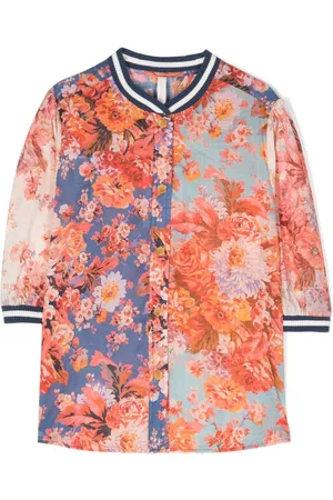 ZIMMERMANN Menina Camisas - Floral-print cotton shirt
