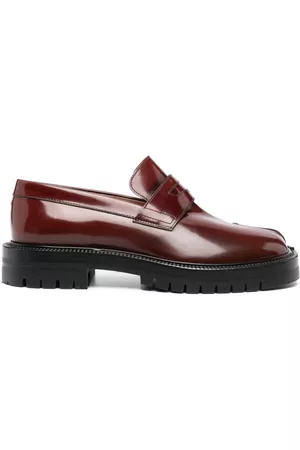 Maison Margiela Homem Oxford & Moccassins - Tabi patent leather loafers