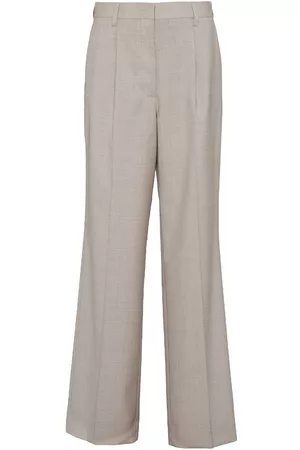 Miu Miu Mulher Calças Formal - Tailored wool trousers