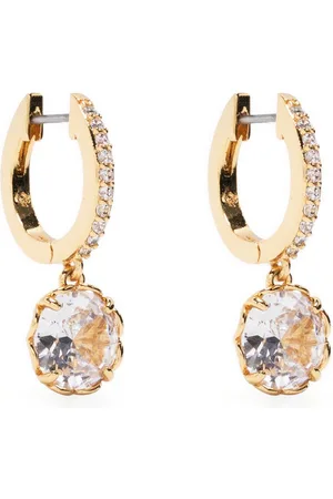 Kate Spade Crystal-embellished hoop earrings