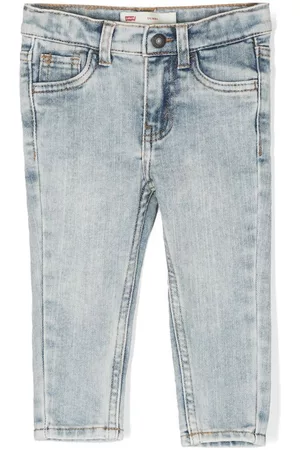 Levi's Menina Calças de ganga Retas - Logo-patch straight-leg jeans