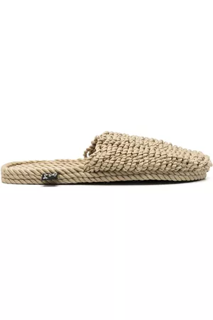 Nomadic state of mind Mulher Pantufas - Woven raffia closed-toe slippers