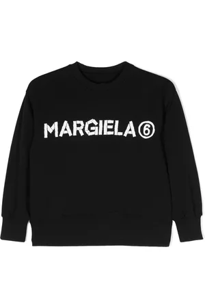 Maison Margiela Menina Sweatshirts - Logo-lettering cotton sweatshirt