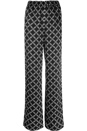 Michael Kors Mulher Calças - Logo-print straight-leg trousers
