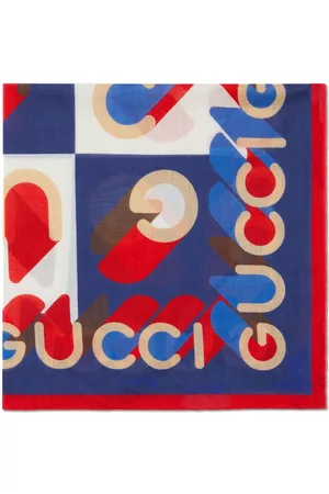 Gucci Homem Cachecóis & Echarpes - Logo-print geometric cotton carré