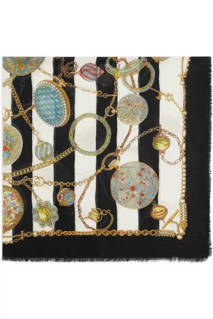 Gucci Homem Bijutaria - Jewels-print silk scarf
