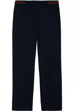 Gucci Homem Calças - Web-detail straight-leg trousers