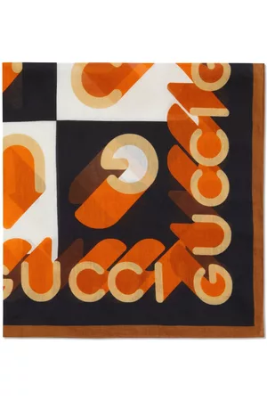 Gucci Homem Cachecóis & Echarpes - Logo-print geometric cotton carré