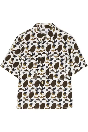 JNBY by JNBY Menina Camisas - Graphic-print cotton shirt