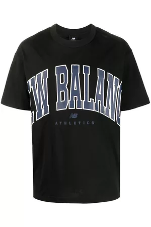 New Balance Homem T-shirts & Manga Curta - Logo-print cotton T-shirt