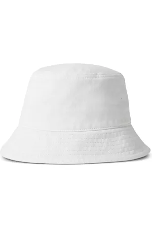 Burberry Homem Chapeu bucket - Checked-trim denim bucket hat