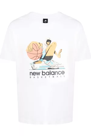 New Balance Homem T-shirts & Manga Curta - Graphic-print cotton T-shirt