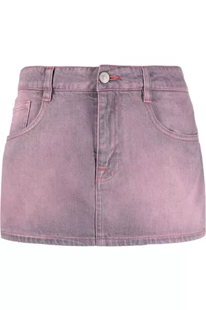 Maison Margiela Mulher Mini-saias - Dyed denim mini skirt
