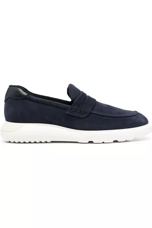 Hogan Homem Oxford & Moccassins - Almond-toe suede loafers