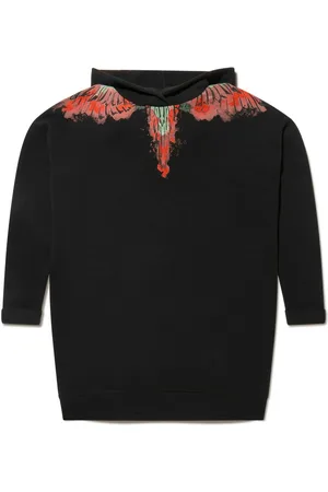 MARCELO BURLON Graphic-print cotton hoodie