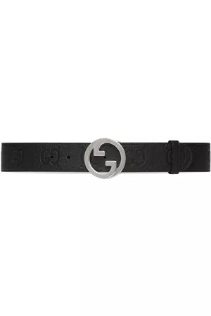 Gucci Homem Cintos & Suspensórios - Blondie debossed leather belt