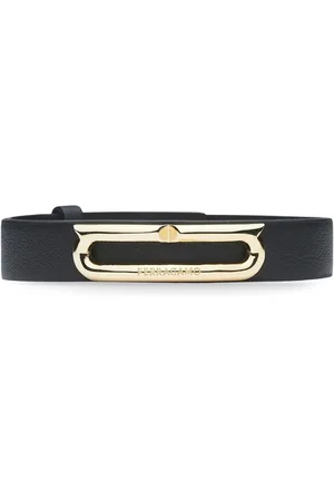 Salvatore Ferragamo Gancini-plaque leather bracelet