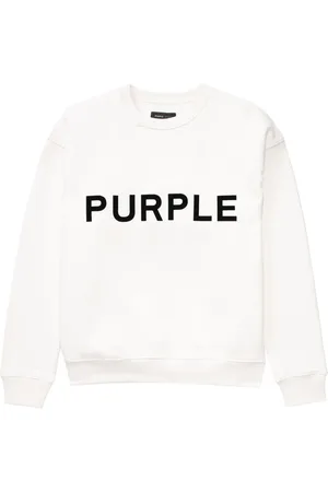 Purple Brand Logo-print cotton sweatshirt