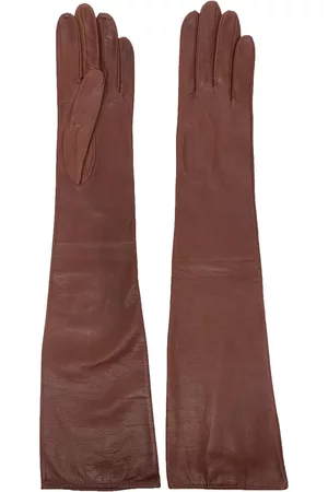 Manokhi Mulher Luvas - Elbow-length leather gloves