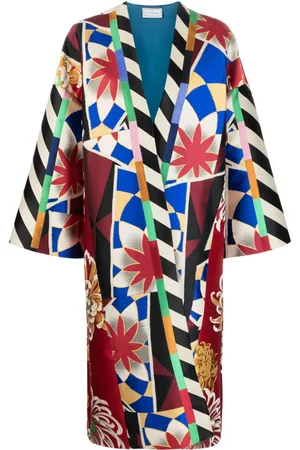 PIERRE-LOUIS MASCIA Mulher Quimonos - Abstract-print midi kimono