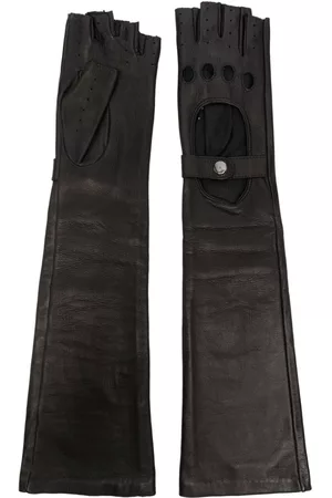 Manokhi Mulher Luvas sem dedos - Fingerless-design leather gloves