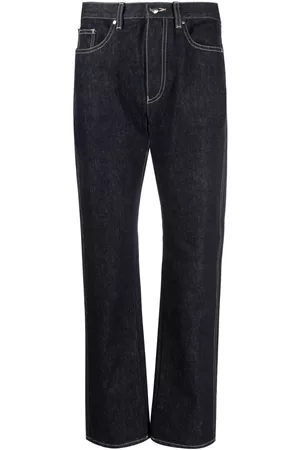 Moncler Mulher Calças - Logo-embroidered straight-leg trousers