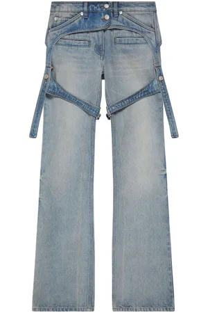 Courrèges Racer denim trousers