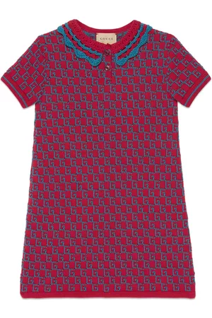 Gucci Menina Vestidos Bordados - GG Supreme embroidered cotton dress