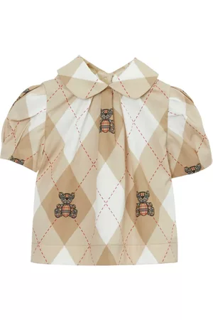 Burberry Menina Blusas - Thomas Bear argyle-print blouse