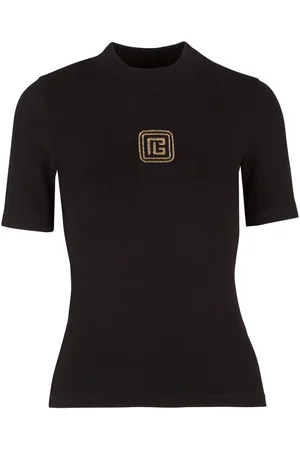 Balmain Retro logo-embroidered T-shirt
