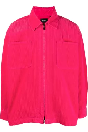 Levi's Homem Camisa Formal - Logo-patch corduroy zip-up jacket
