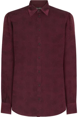 Dolce & Gabbana Homem Camisa Formal - Sheer-coverage silk shirt