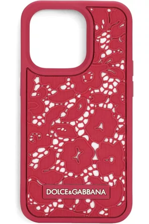 Dolce & Gabbana Mulher Phones - Floral lace iPhone 14 Pro case