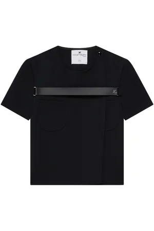Courrèges Strap-detail T-shirt
