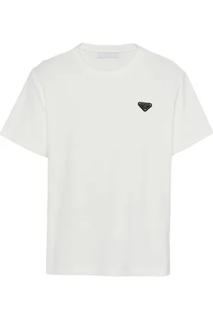 Prada Triangle-logo terry T-shirt