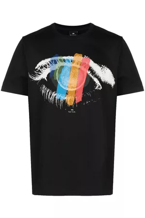 Paul Smith Homem T-shirts & Manga Curta - Eye-motif cotton T-shirt