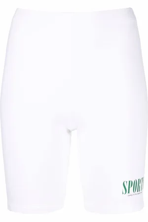 Sporty & Rich Logo-print cycling shorts