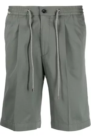 corneliani Homem Calções - Drawstring-waist chino shorts