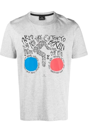 Paul Smith Homem T-shirts & Manga Curta - Graphic-print organic cotton T-shirt
