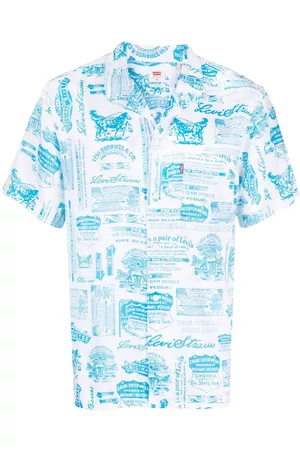 Levi's Homem Camisas de Ganga - Graphic-print lyocell shirt